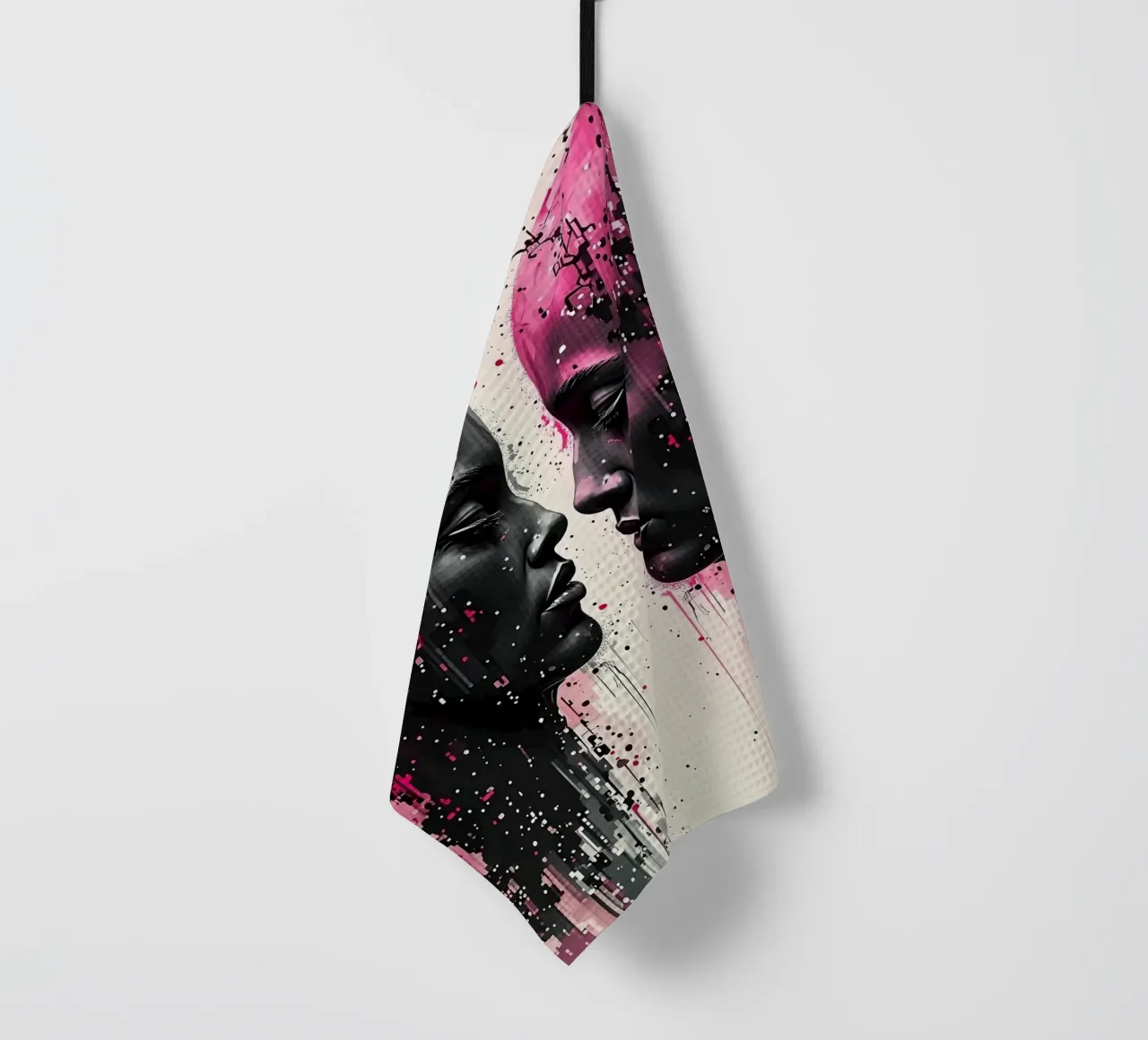 Immagine_specchio_rosa_3 canovaccio da cucina da AI-Portraits by LK