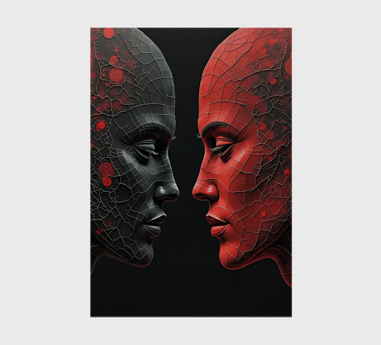 Mirror_image_red_1 notebook by AI-Portraits by LK