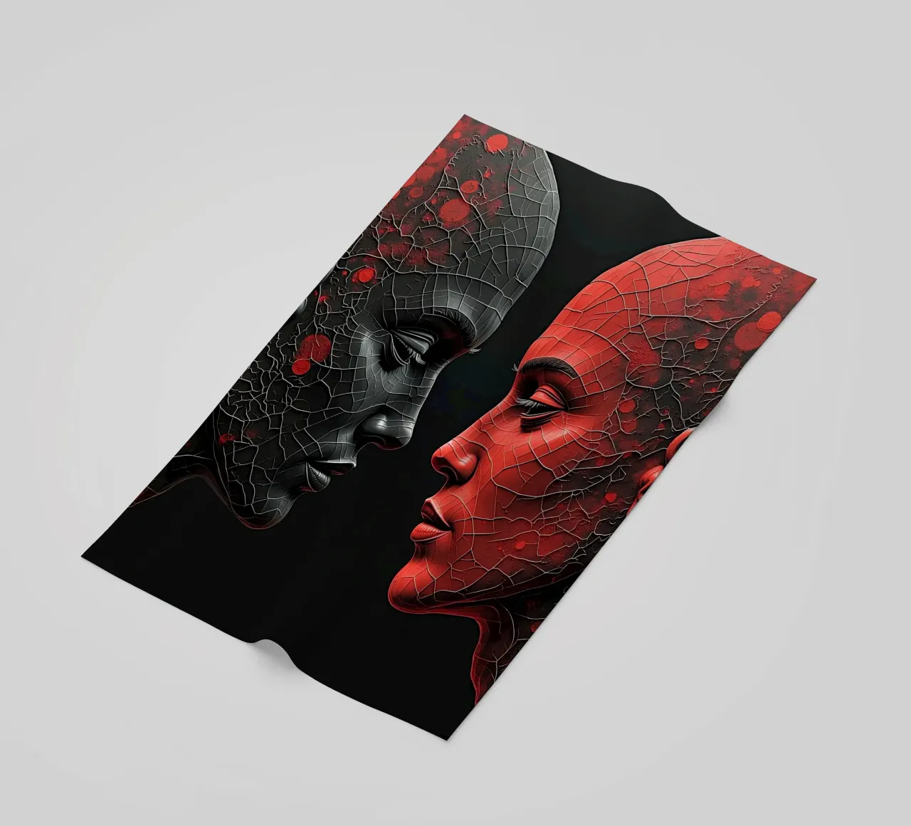 Immagine_specchio_rosso_1 telo mare da AI-Portraits by LK