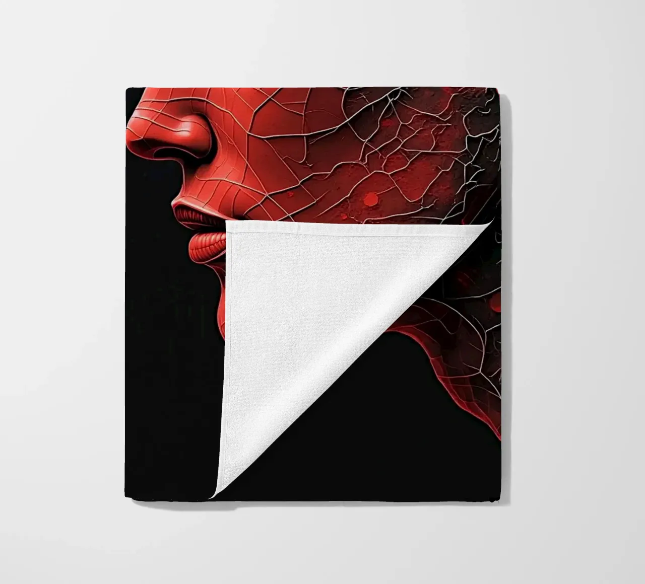 Immagine_specchio_rosso_1 telo mare da AI-Portraits by LK