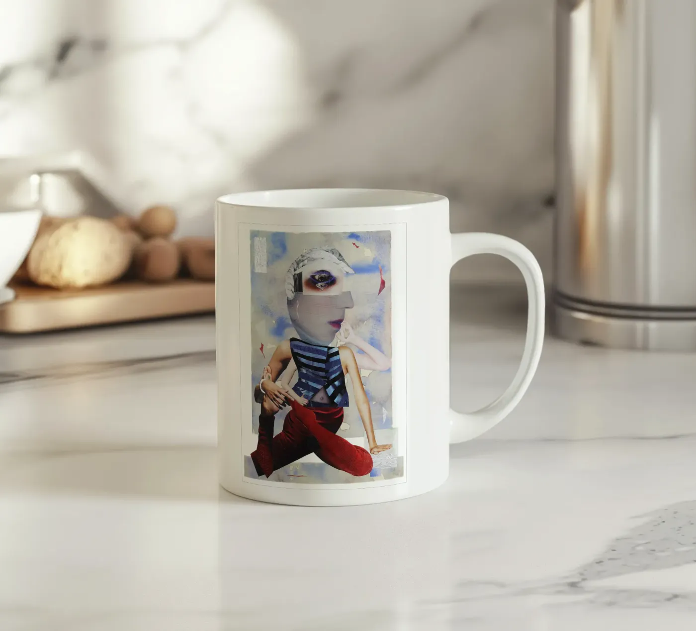 Wait a minute... ceramic mug by Paperheartmixx