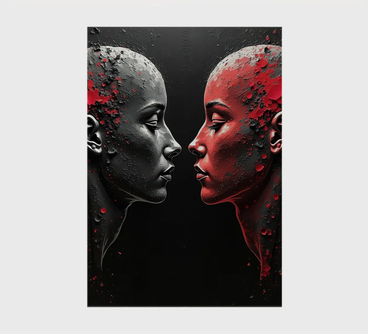 Mirror_image_red_2 notebook by AI-Portraits by LK