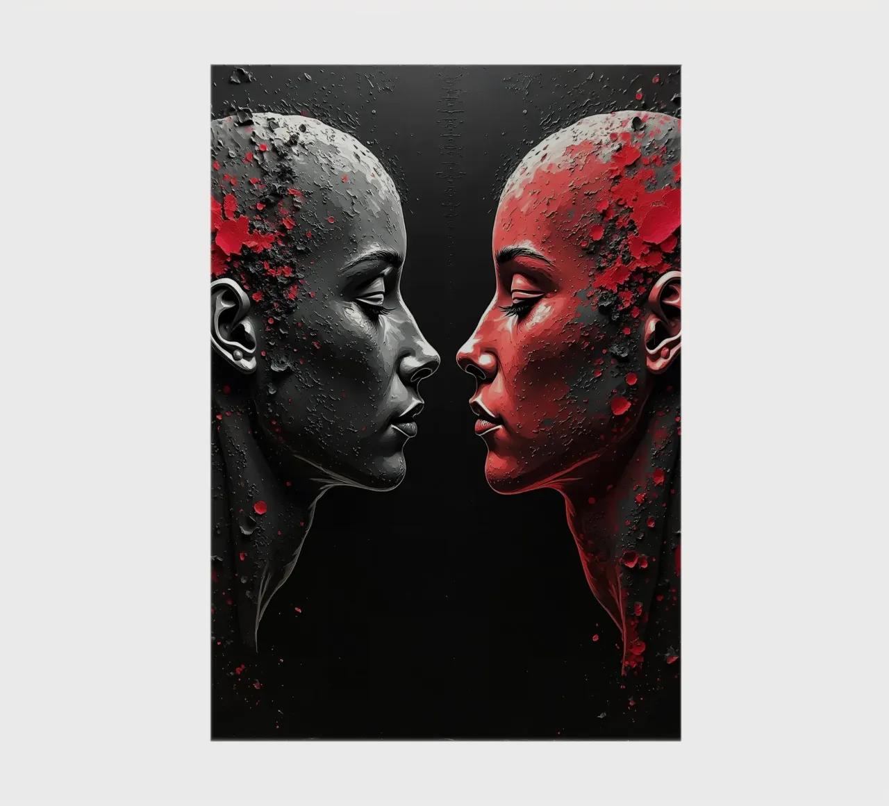 Mirror_image_red_2 notebook by AI-Portraits by LK