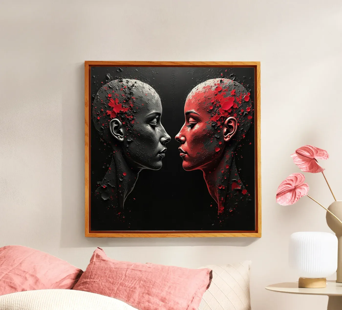 Mirror_image_red_2 plexiglas de AI-Portraits by LK