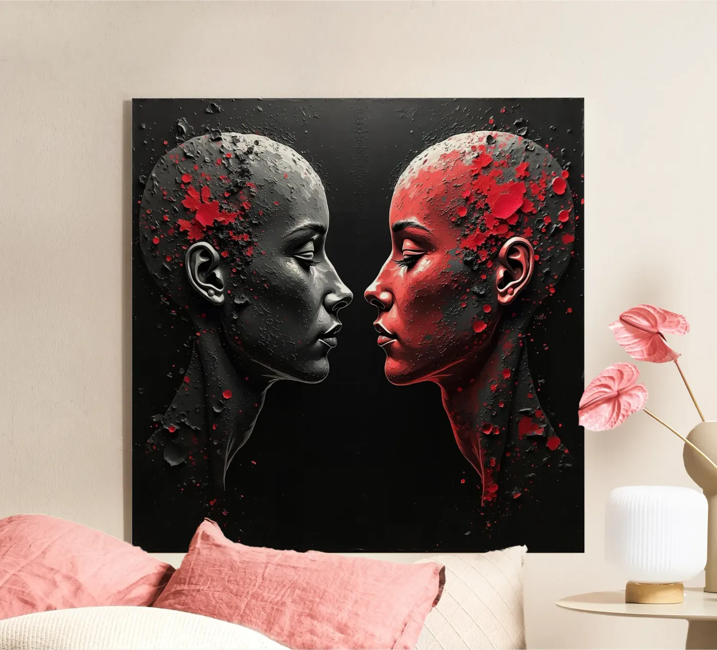 Mirror_image_red_2 plexiglas de AI-Portraits by LK