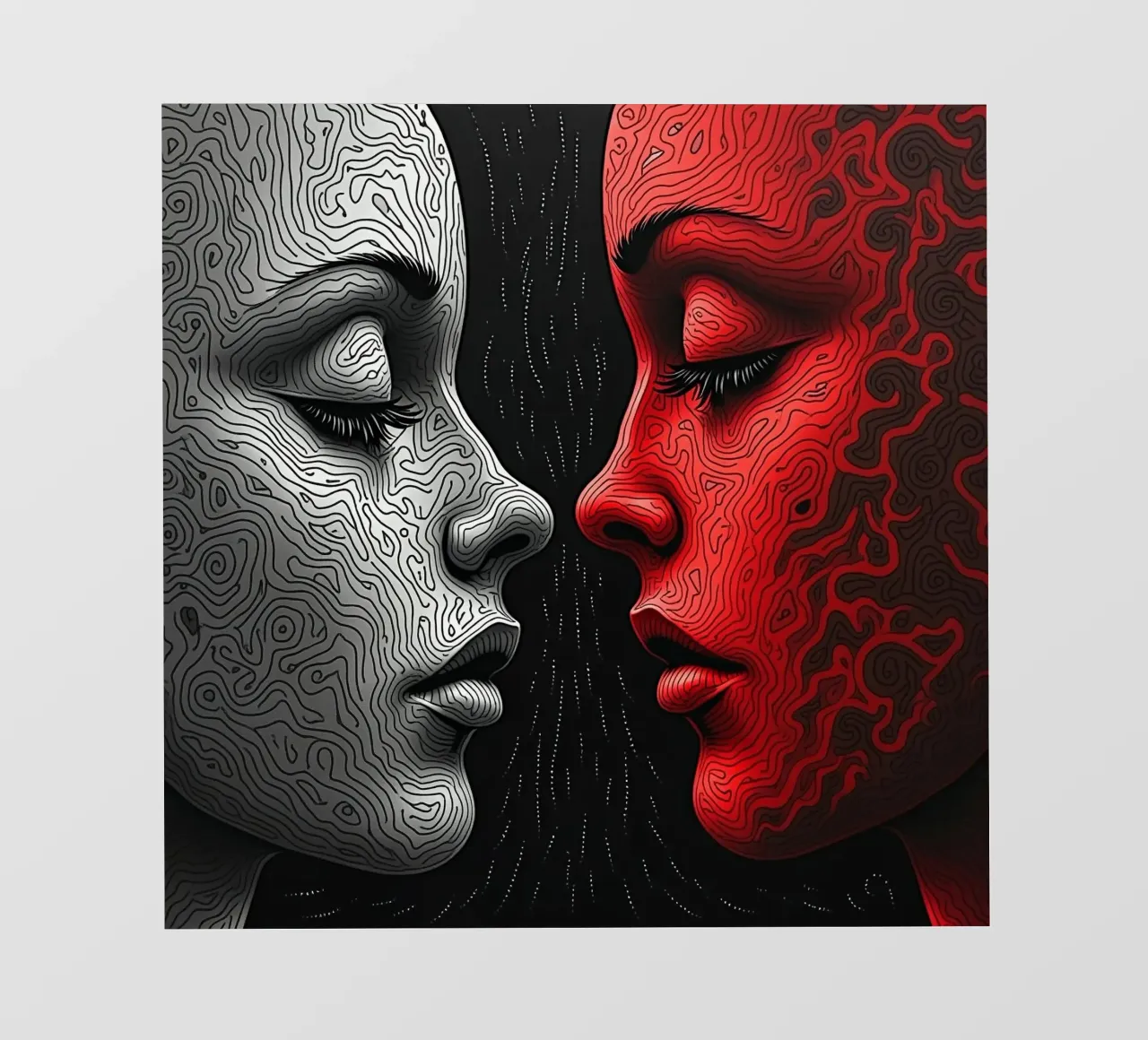Immagine_specchio_rosso_3 pellicola backlit da AI-Portraits by LK