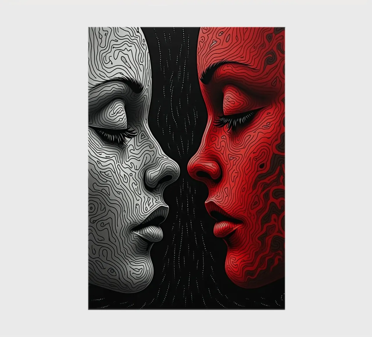 Mirror_image_red_3 notebook by AI-Portraits by LK