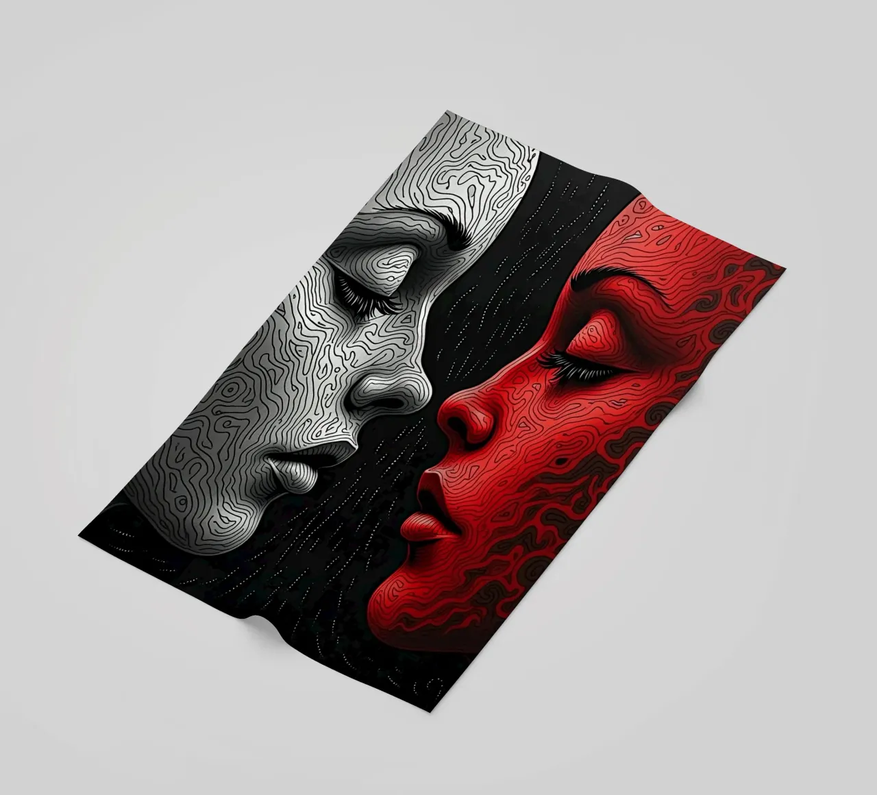Immagine_specchio_rosso_3 telo mare da AI-Portraits by LK