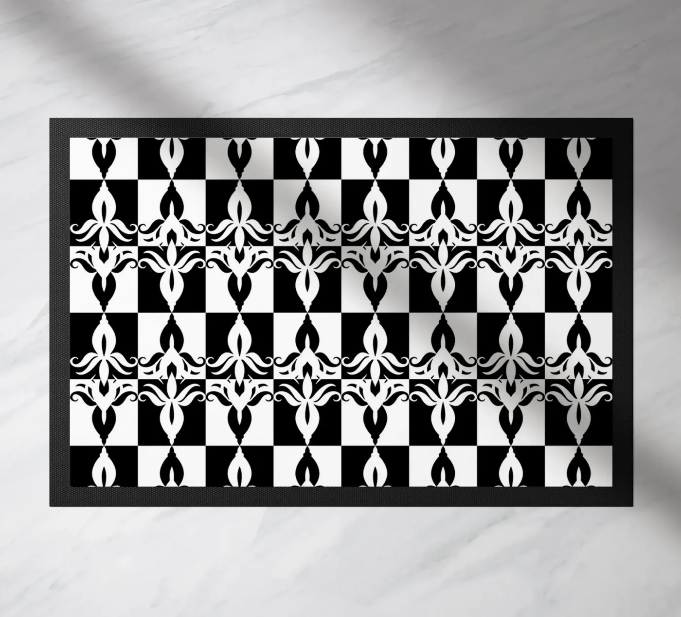 Repetitive pattern 32 Fußmatte von Little Dean