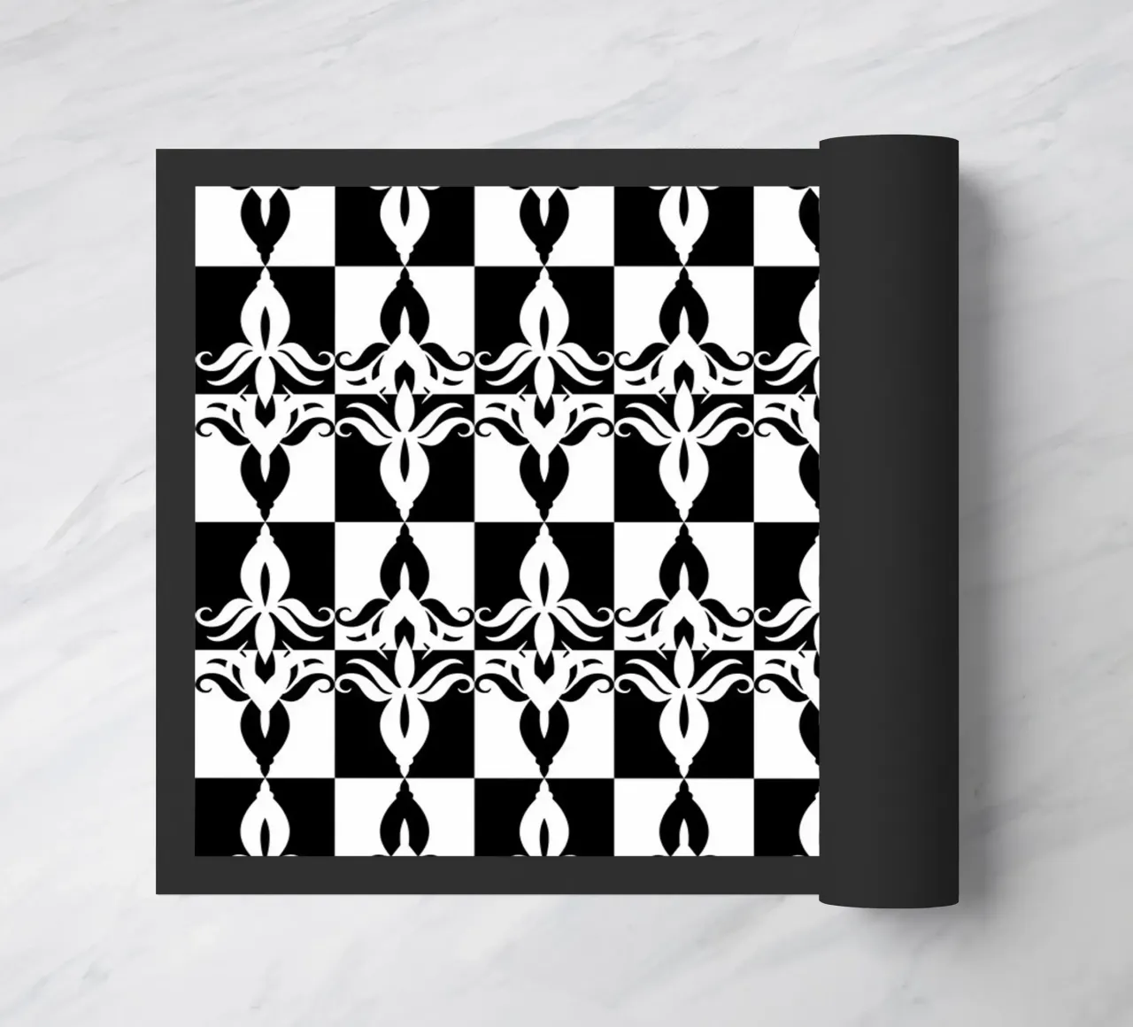 Repetitive pattern 32 doormat by Little Dean