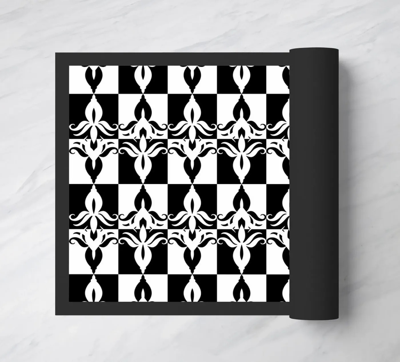 Repetitive pattern 32 Fußmatte von Little Dean