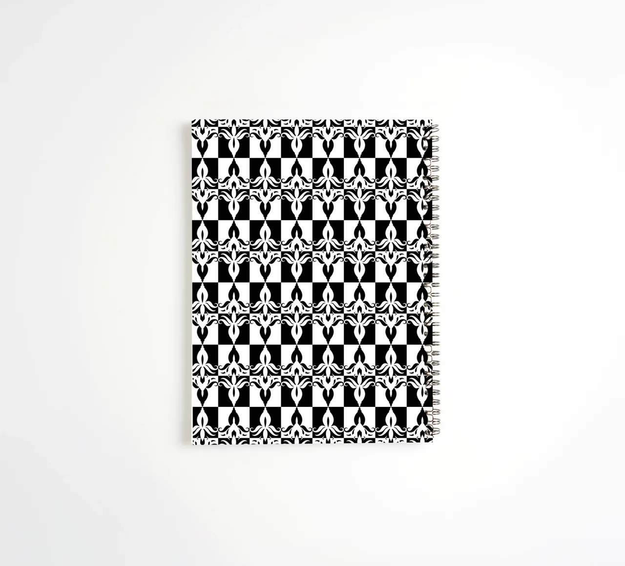 Repetitive pattern 32 spiral notebook by Little Dean