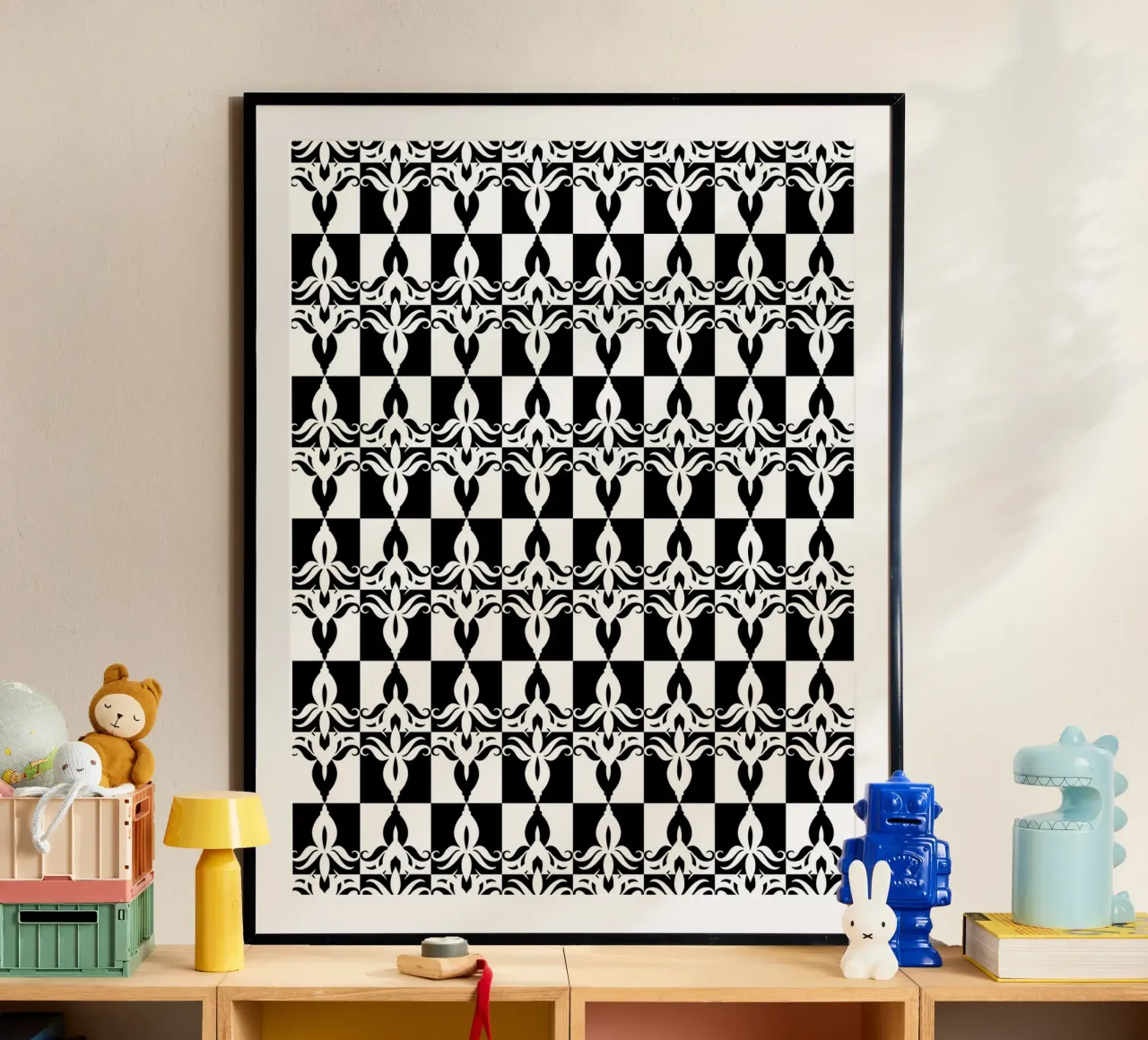 Repetitive pattern 32 poster by Little Dean