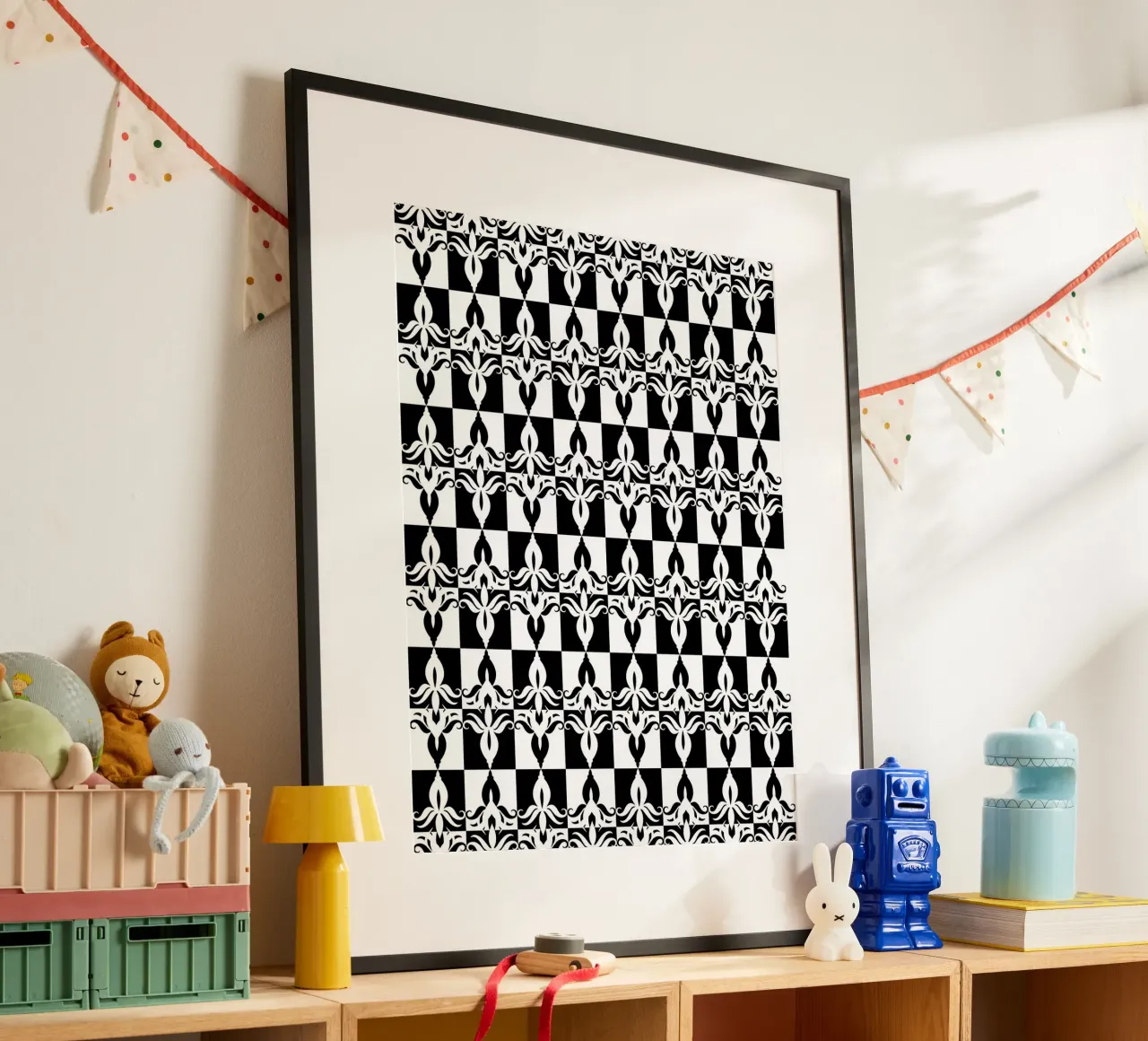 Repetitive pattern 32 poster by Little Dean