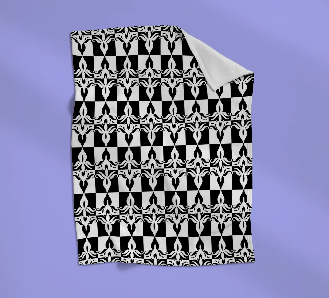 Repetitive pattern 32 fleece blanket by Little Dean