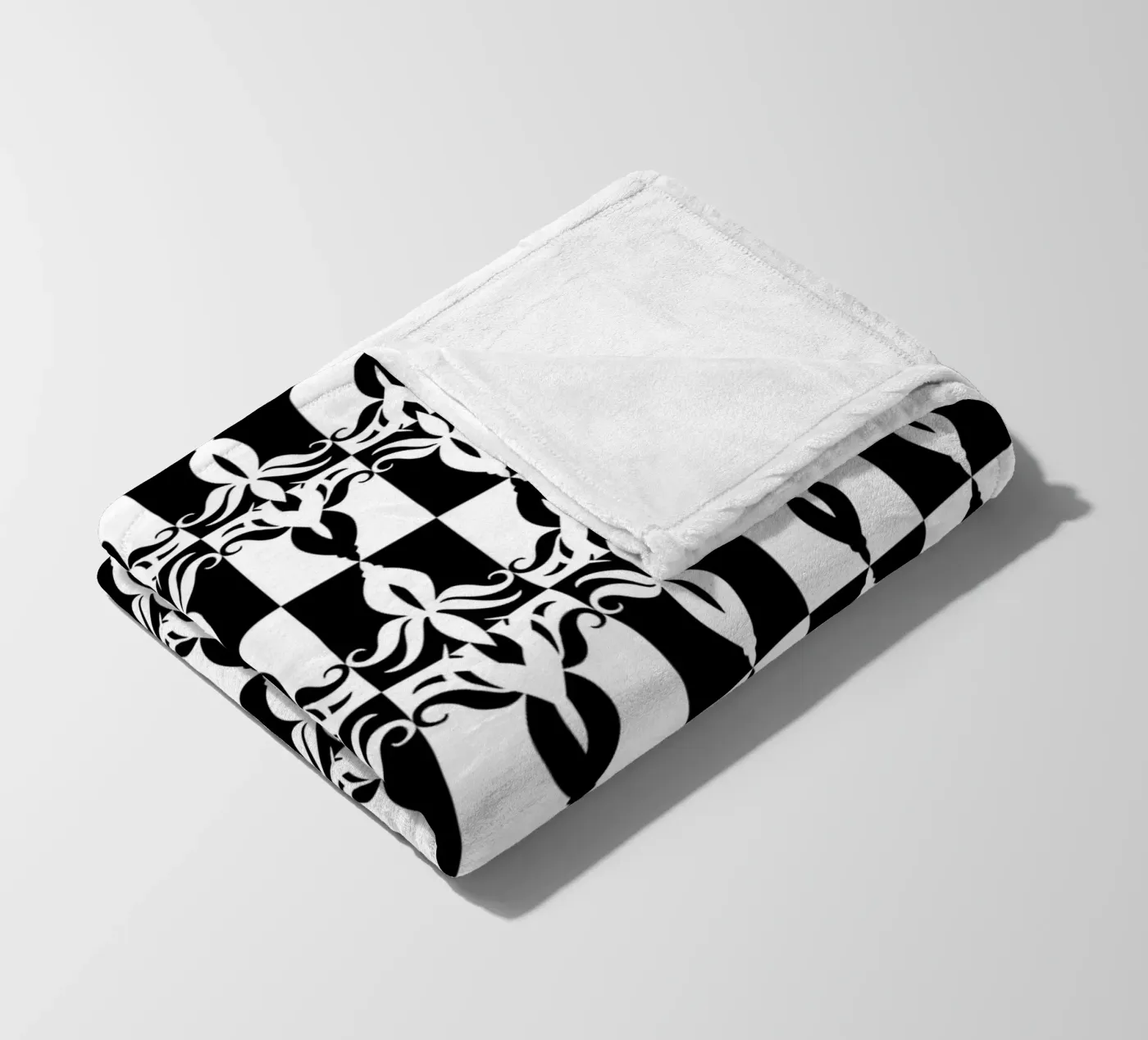 Repetitive pattern 32 fleece blanket by Little Dean