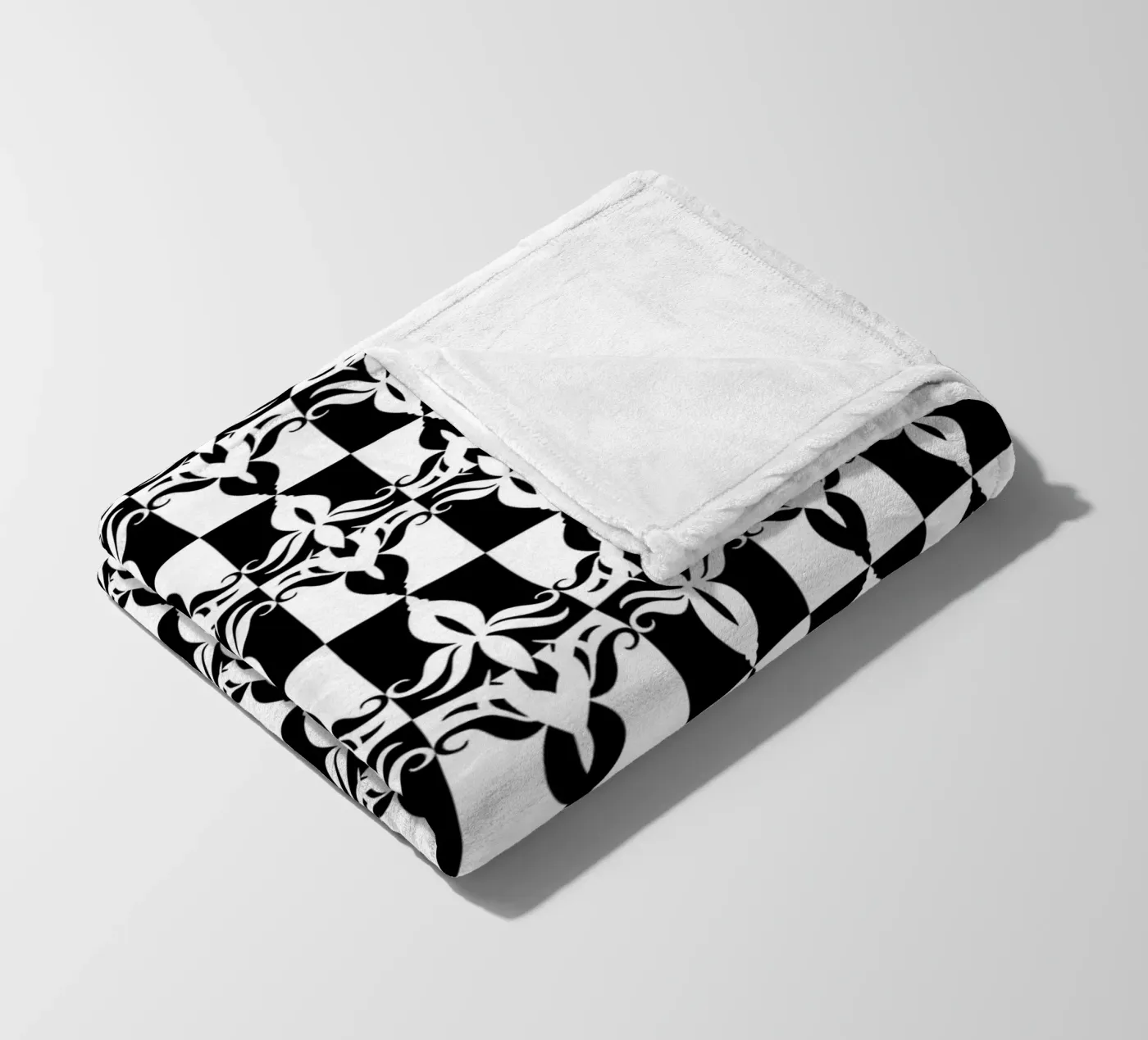 Repetitive pattern 32 fleece blanket by Little Dean