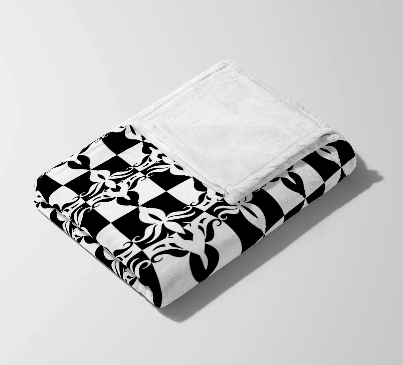 Repetitive pattern 32 fleece blanket by Little Dean