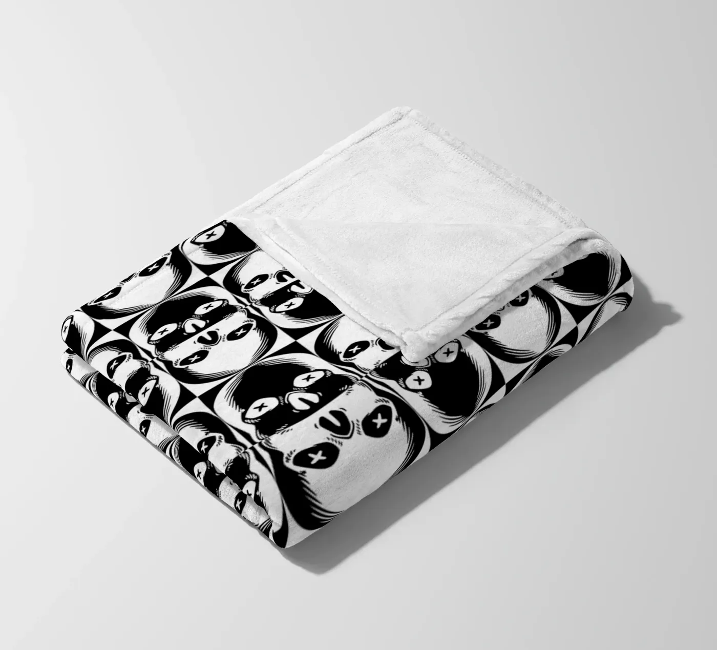 Repetitive pattern 33 fleece blanket by Little Dean