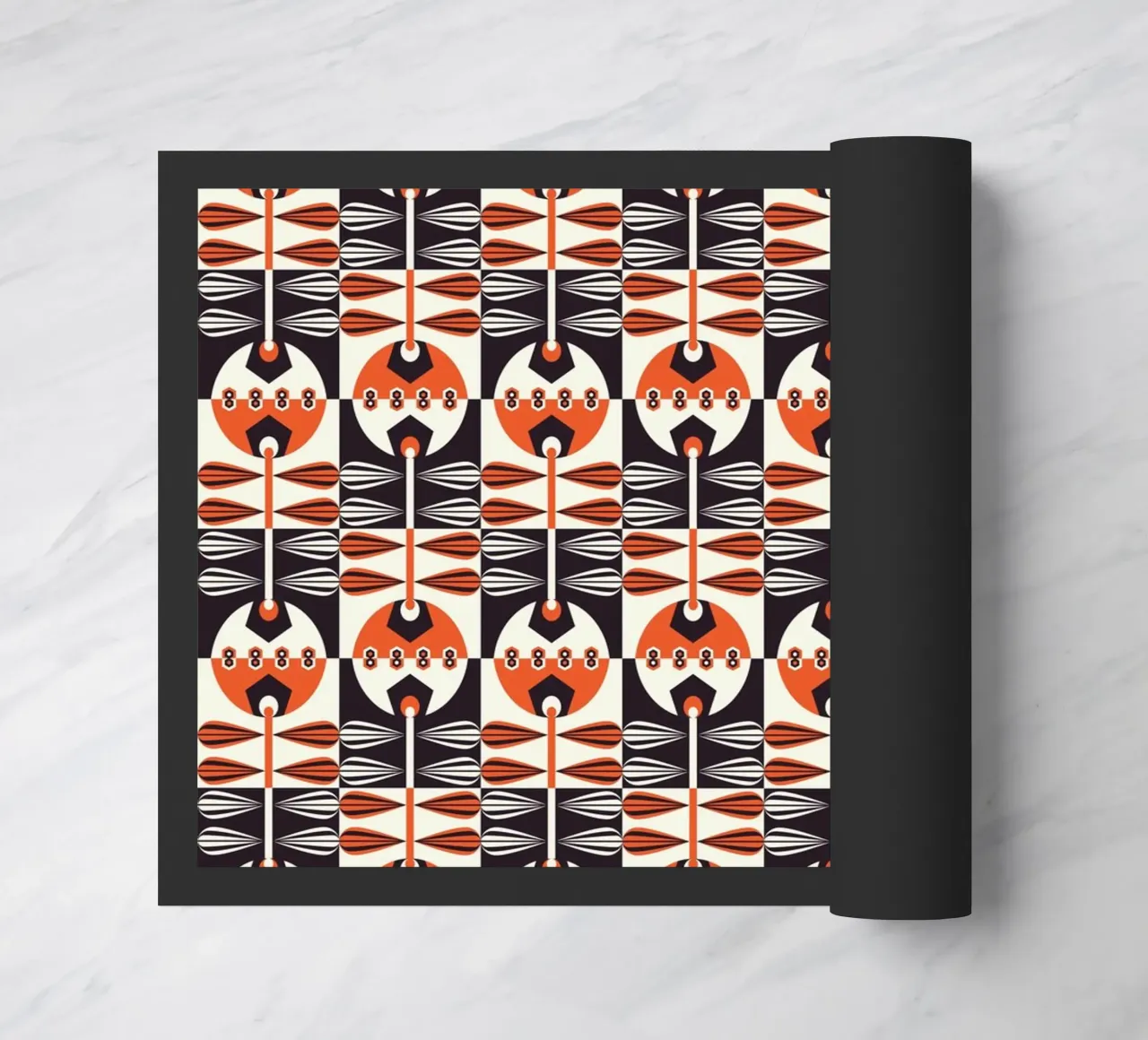 Repetitive pattern 34 doormat by Little Dean