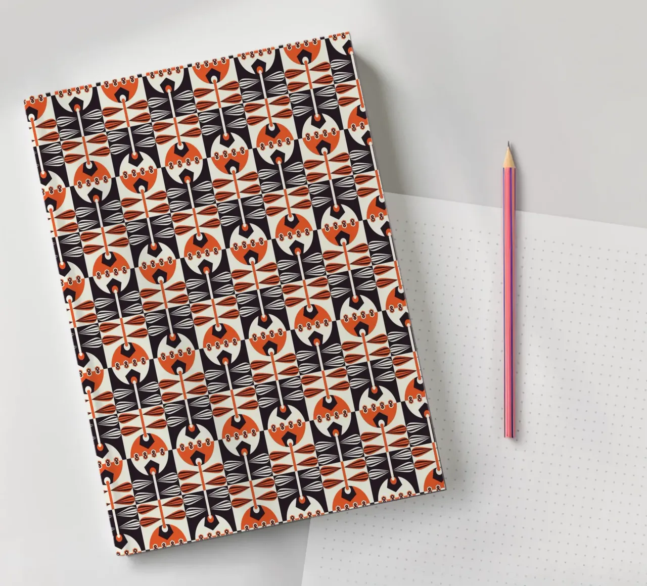 Repetitive pattern 34 notebook by Little Dean