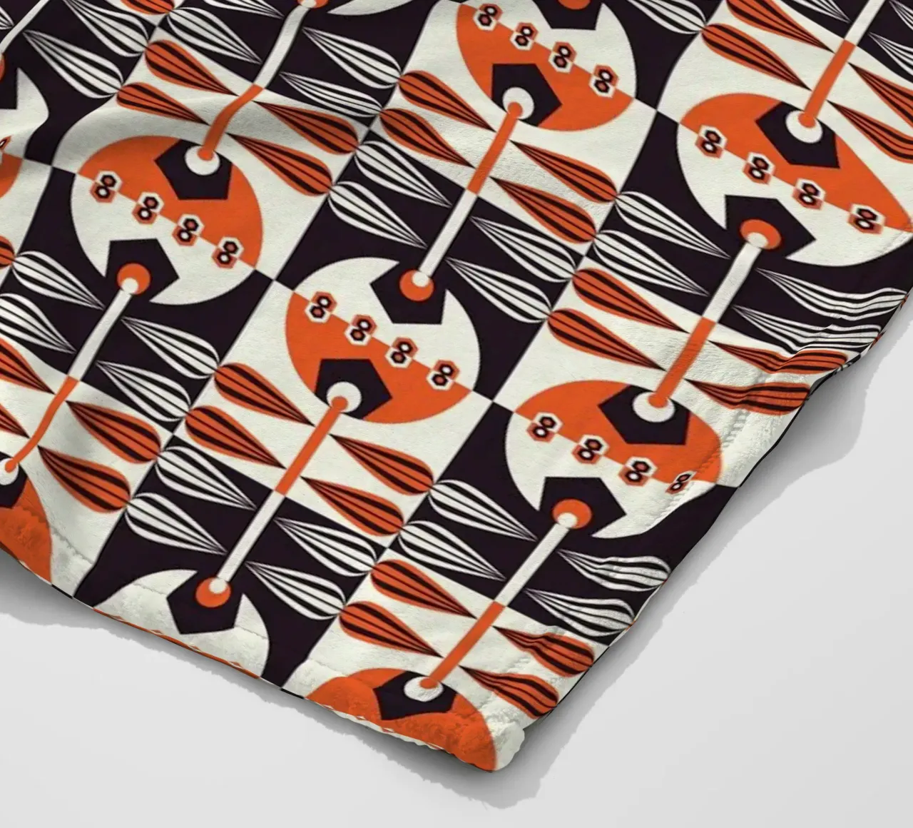Repetitive pattern 34 fleece blanket by Little Dean