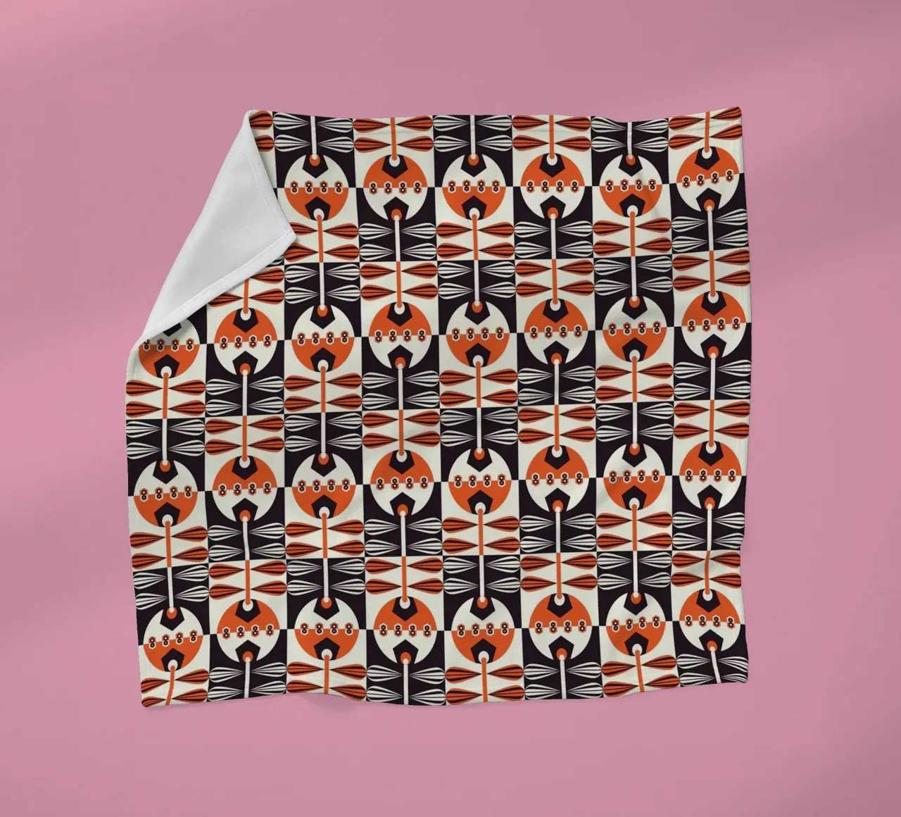 Repetitive pattern 34 fleece blanket by Little Dean