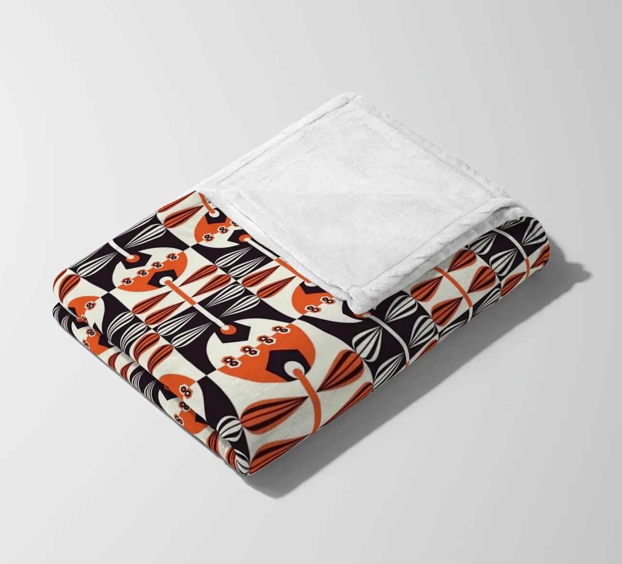 Repetitive pattern 34 fleece blanket by Little Dean
