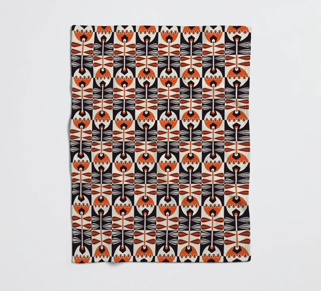 Repetitive pattern 34 fleece blanket by Little Dean