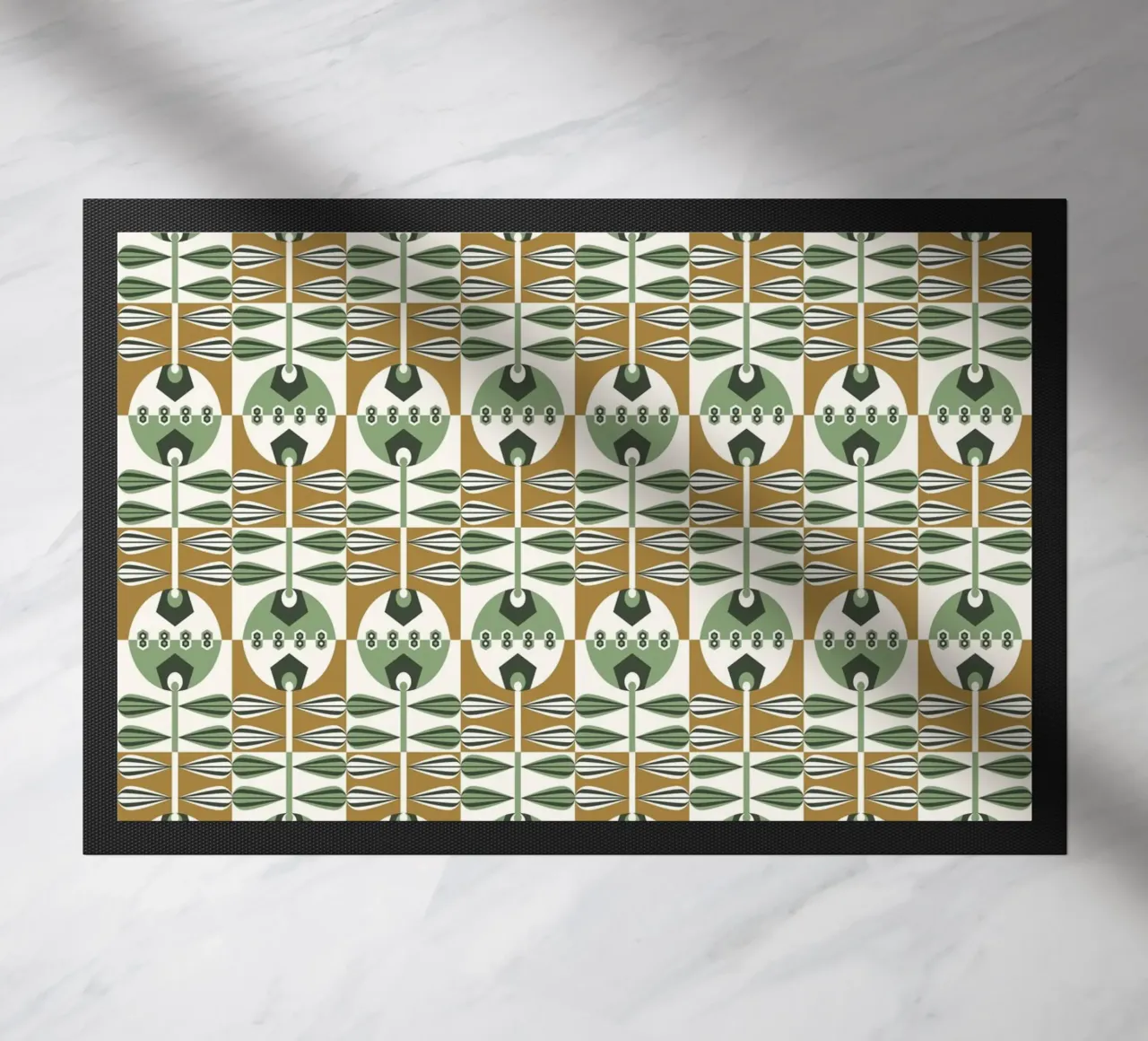 Repetitive pattern 35 doormat by Little Dean