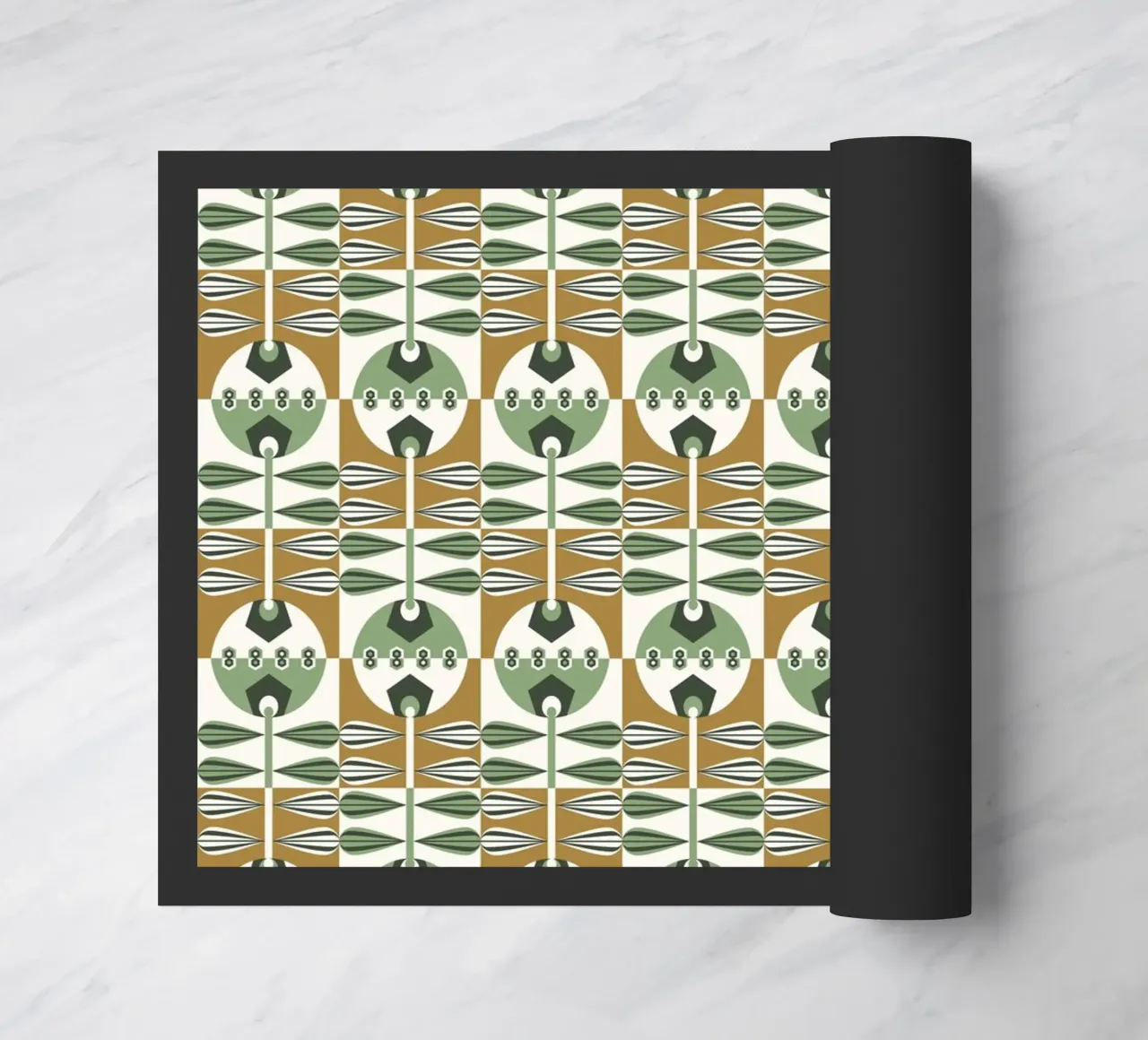 Repetitive pattern 35 doormat by Little Dean