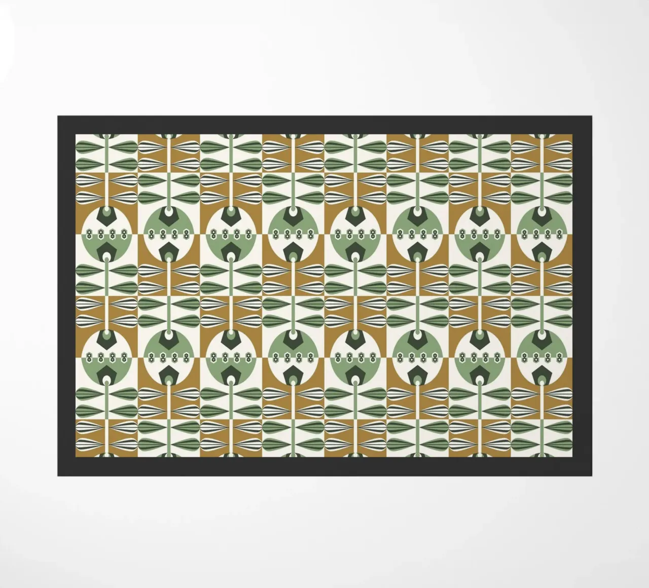 Repetitive pattern 35 doormat by Little Dean