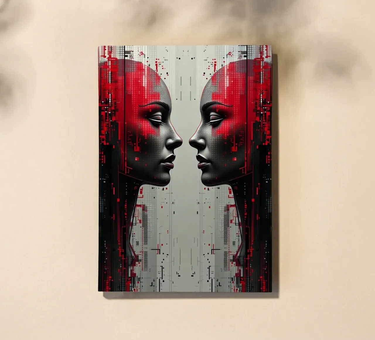 Mirror_image_red_4 notebook by AI-Portraits by LK