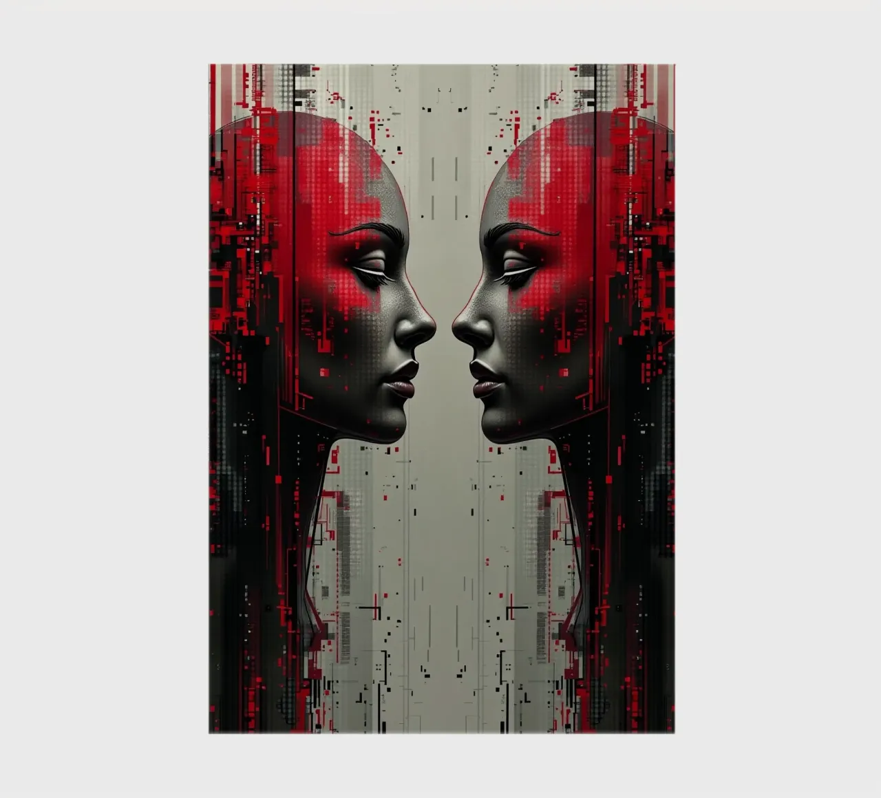 Mirror_image_red_4 notebook by AI-Portraits by LK