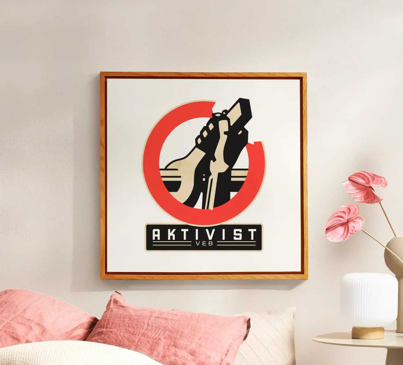 Labour activist plexiglass da DDR DESIGN