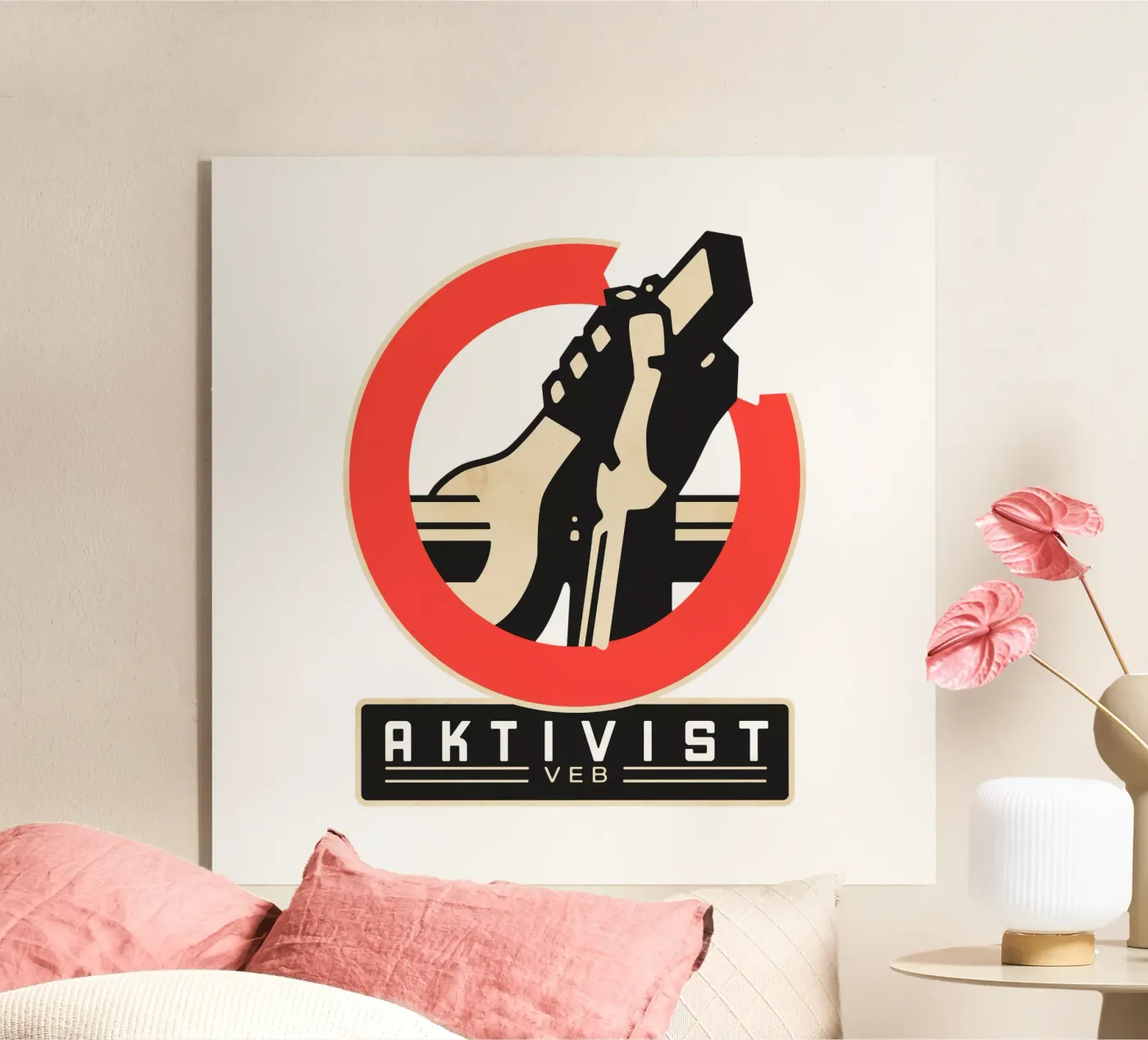Labour activist plexiglass da DDR DESIGN