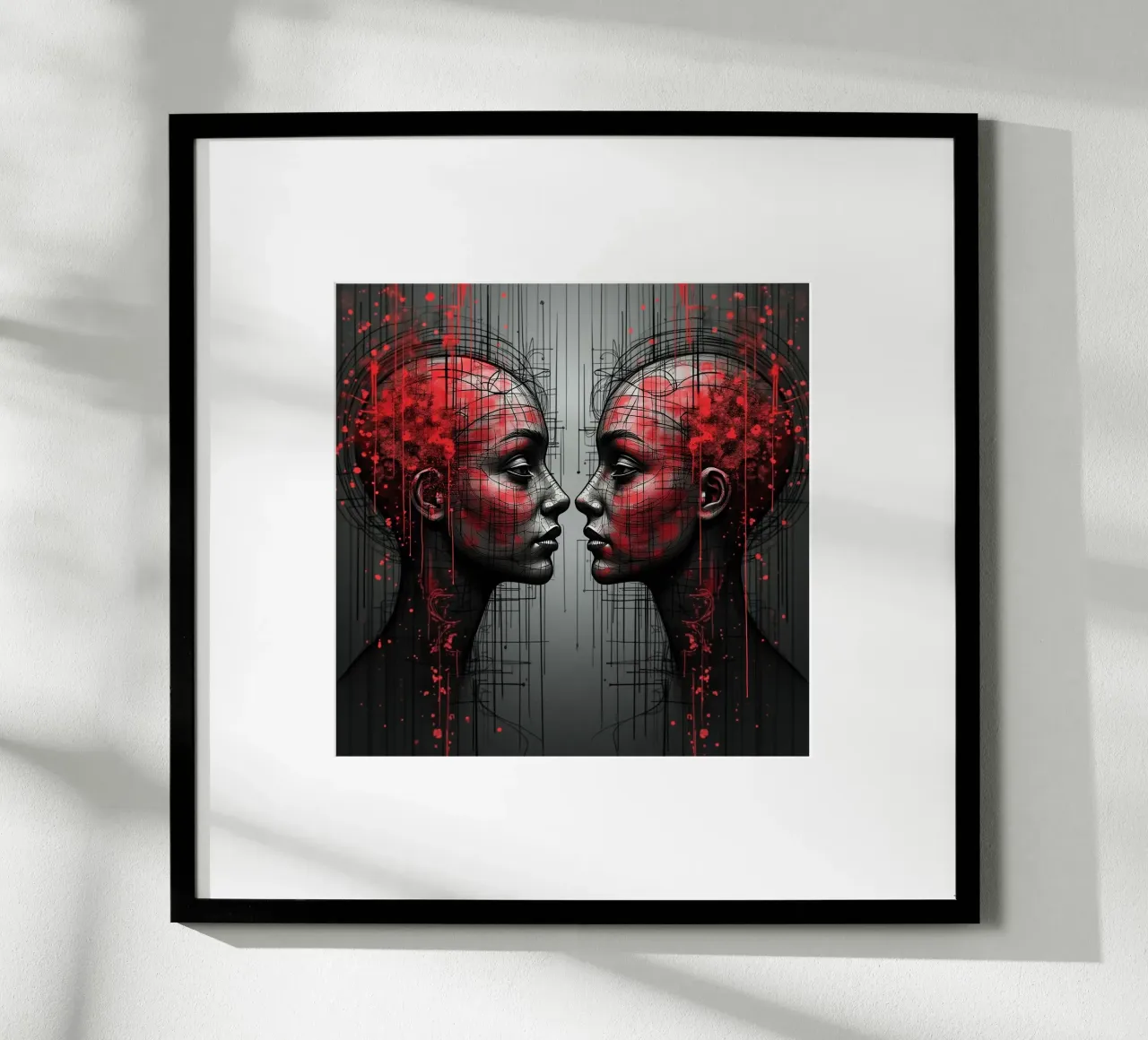 Immagine_specchio_rosso_5 carta hahnemühle da AI-Portraits by LK