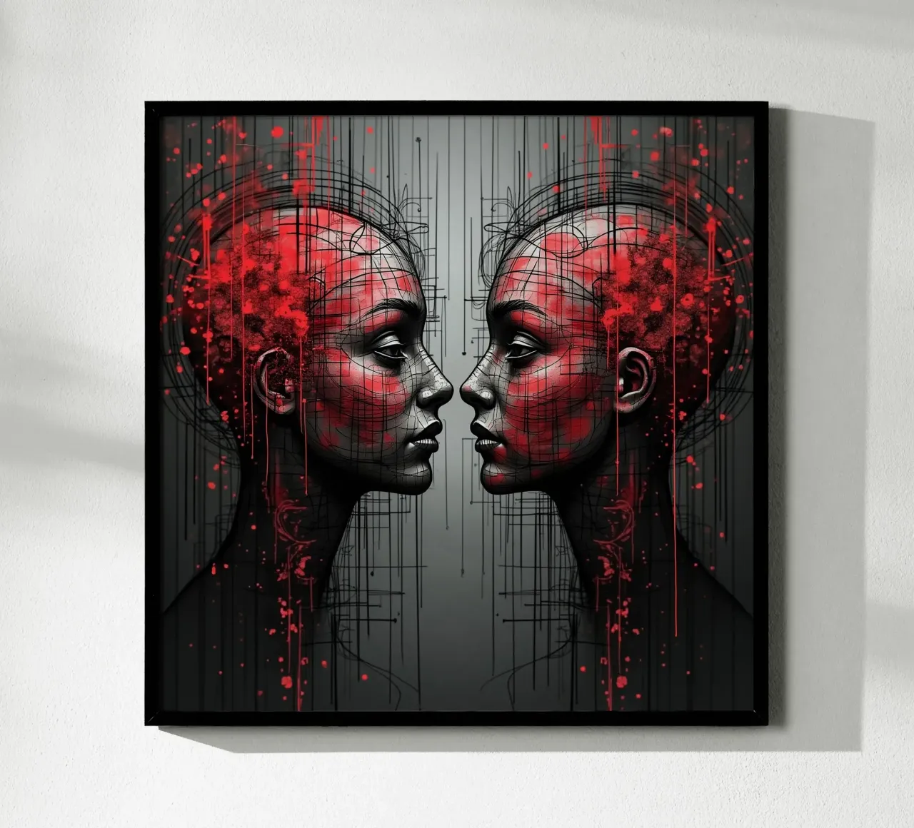 Immagine_specchio_rosso_5 carta hahnemühle da AI-Portraits by LK
