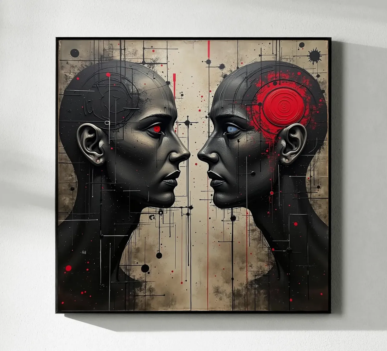 Immagine_specchio_rosso_6 plexiglass da AI-Portraits by LK