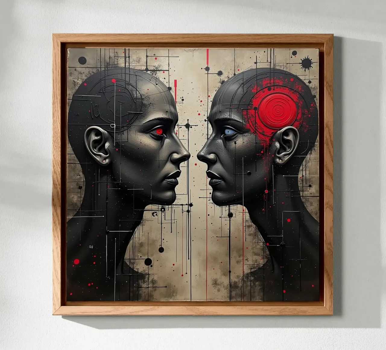 Immagine_specchio_rosso_6 alluminio dibond da AI-Portraits by LK