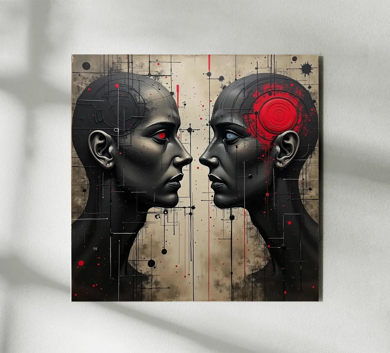 Immagine_specchio_rosso_6 alluminio dibond da AI-Portraits by LK