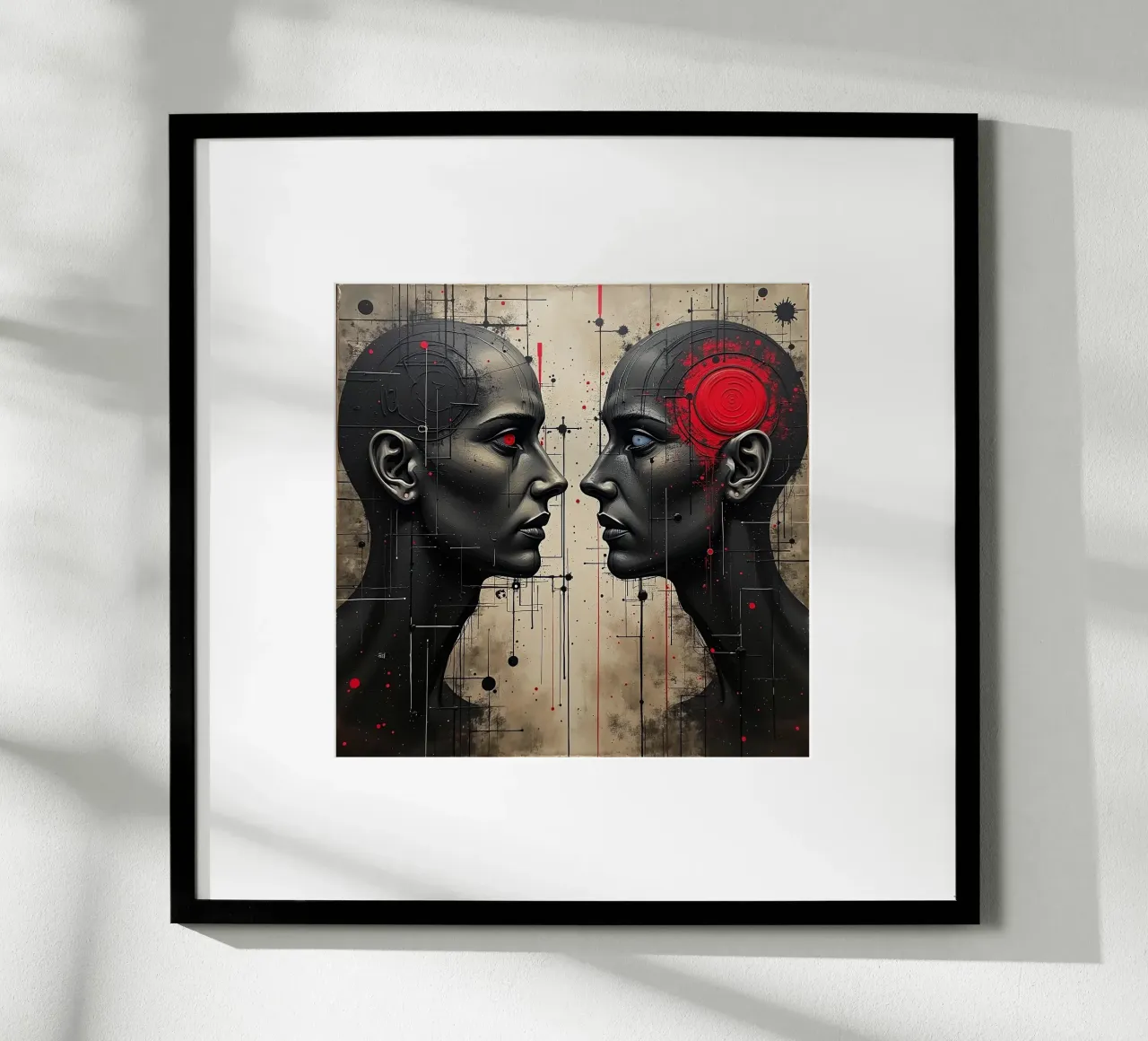 Immagine_specchio_rosso_6 poster da AI-Portraits by LK