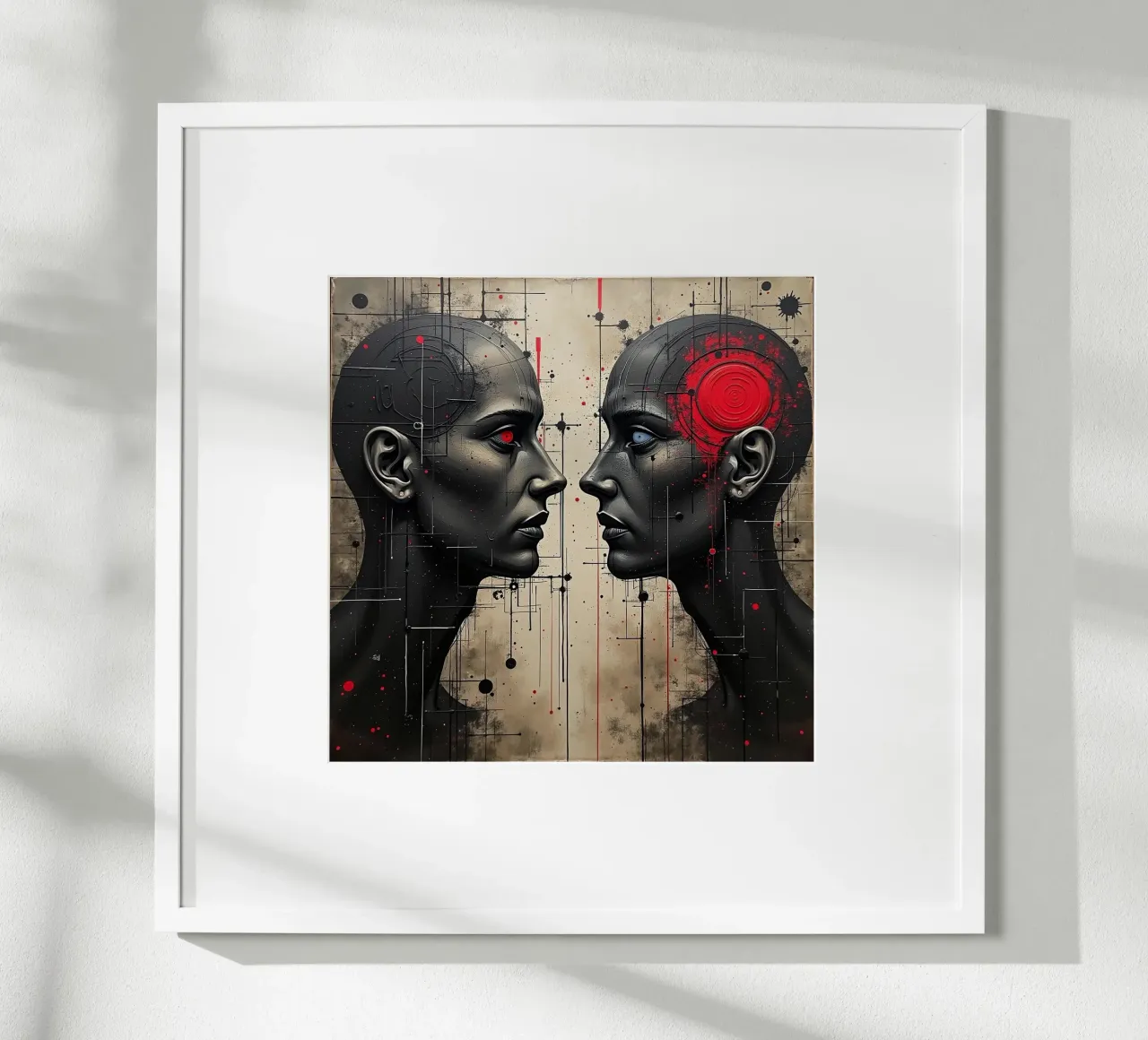 Immagine_specchio_rosso_6 poster da AI-Portraits by LK