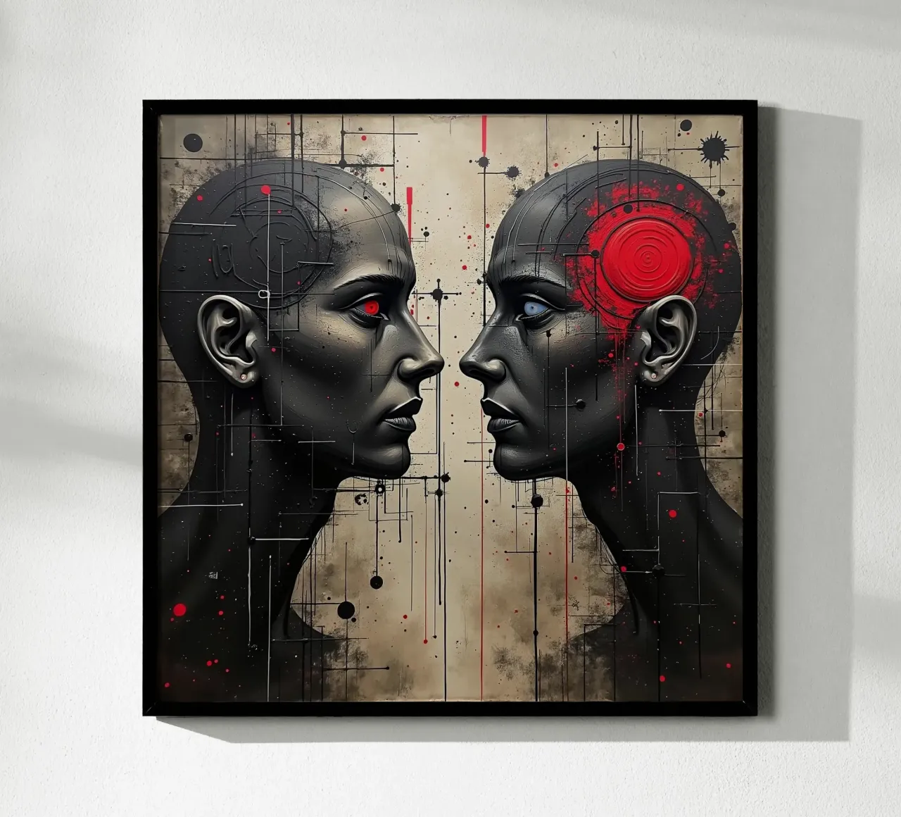 Immagine_specchio_rosso_6 poster da AI-Portraits by LK