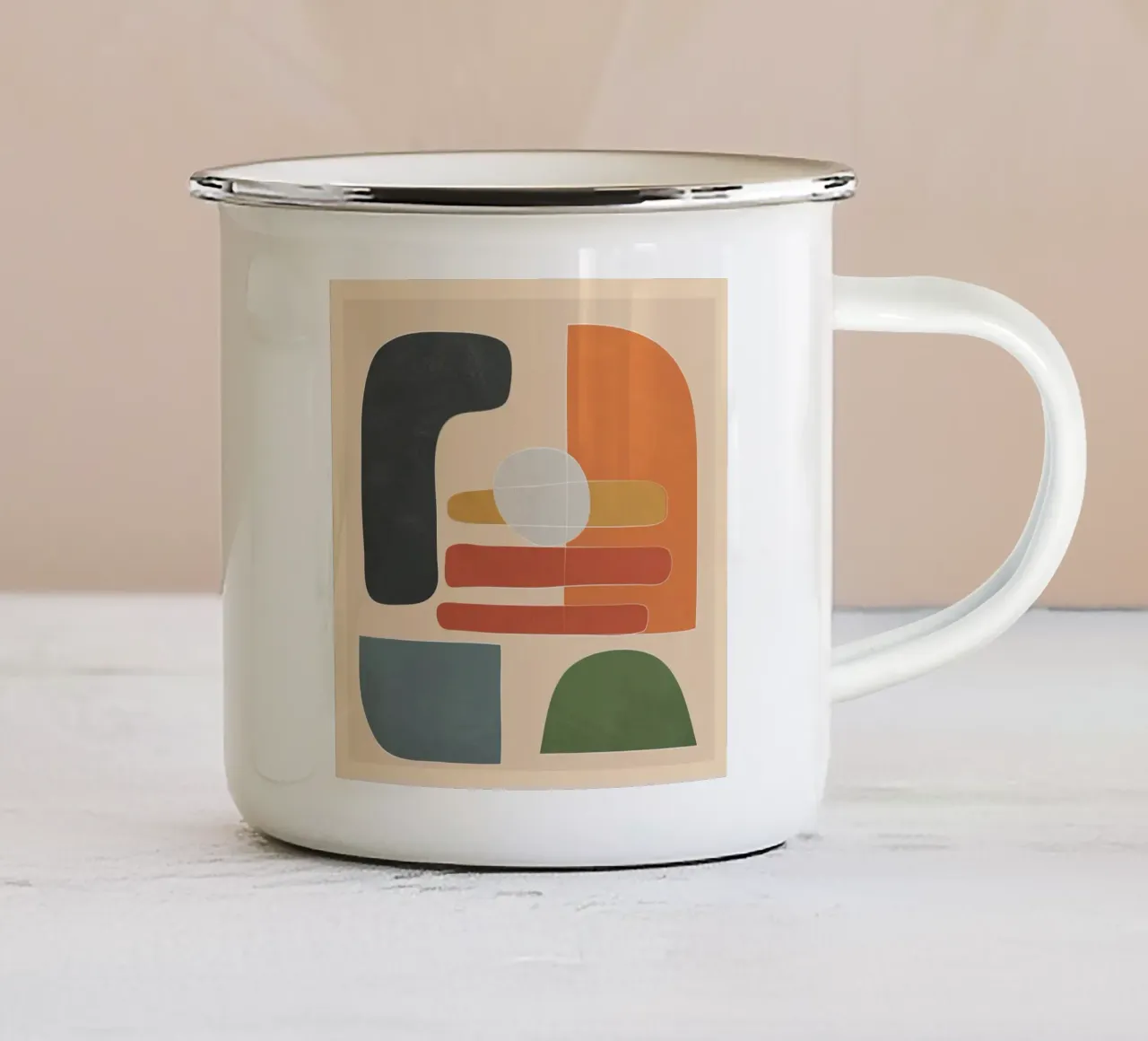 Modern Abstract Art I tazza in smalto da cityart