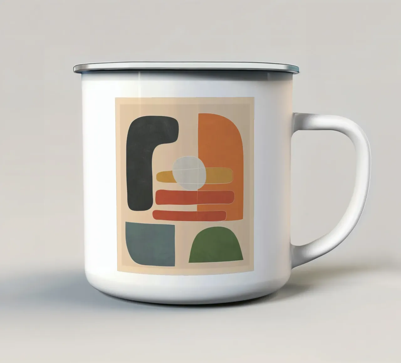 Modern Abstract Art I tazza in smalto da cityart