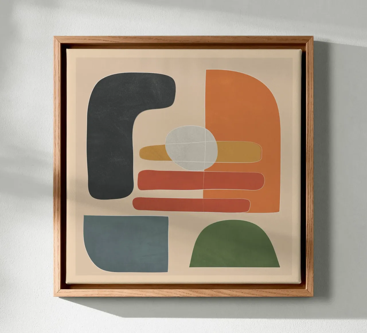 Modern Abstract Art I tela con Cornice a cassetta da cityart