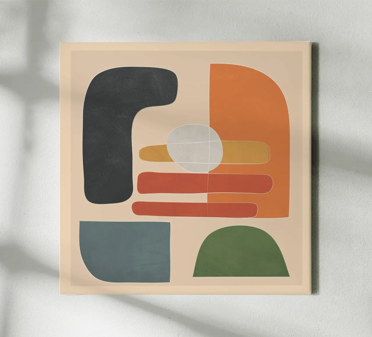 Modern Abstract Art I tela con Cornice a cassetta da cityart