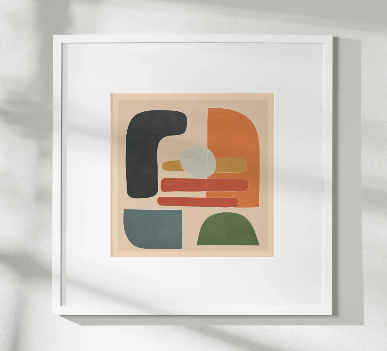 Modern Abstract Art I poster con telaio in legno da cityart