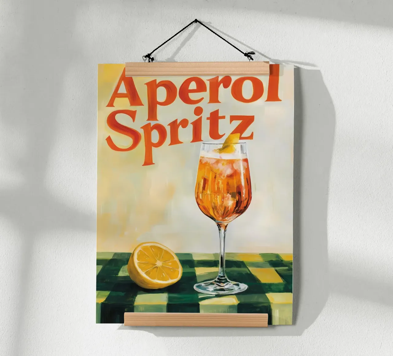 Aperol Spritz poster con telaio in plastica da IamHomeStudio